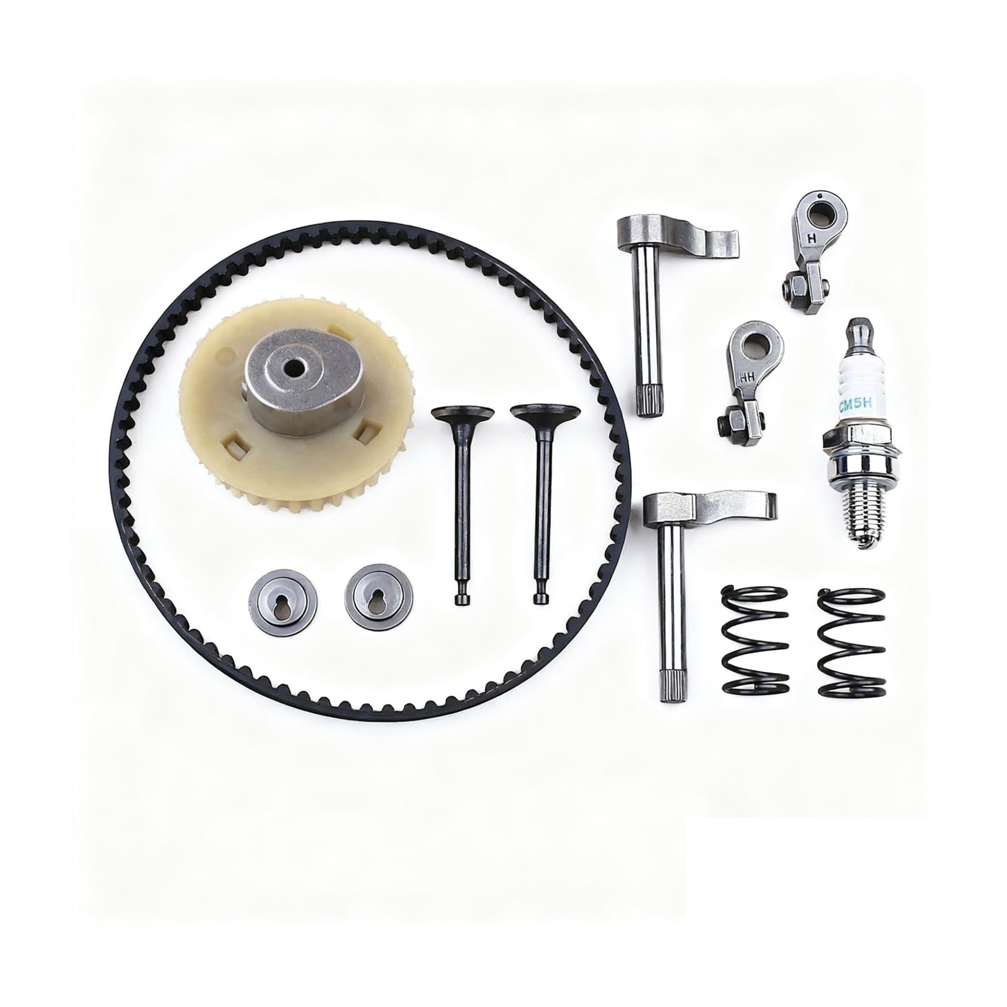 Kit de Correa de distribución y polea de árbol de levas for cortacésped Compatible con GX35, GX35NT, HHT35S, UMK435, desbrozadora de 4 Tiempos