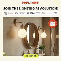 Vista 7 de Wireless Wall Sconce (Shark Tank) Rechargeable & Dimmable LED Light w/App Control & Damage-Free Install, Moveable Modern Ambient Lighting for