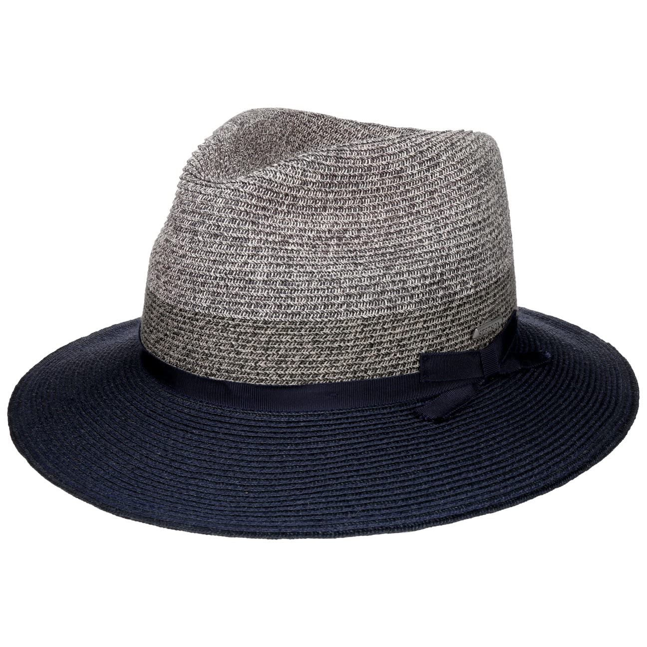 Stetson Sombrero de Paja Contrast Brim Toyo Mujer/Hombre - para el jardín Sol Playa con Forro Primavera/Verano