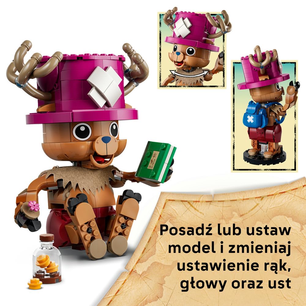 LEGO ONE PIECE Tony Tony Chopper 75643 | Postać ONE PIECE, model do zbudowania, prezent dla fana anime 9+, 577 elementów