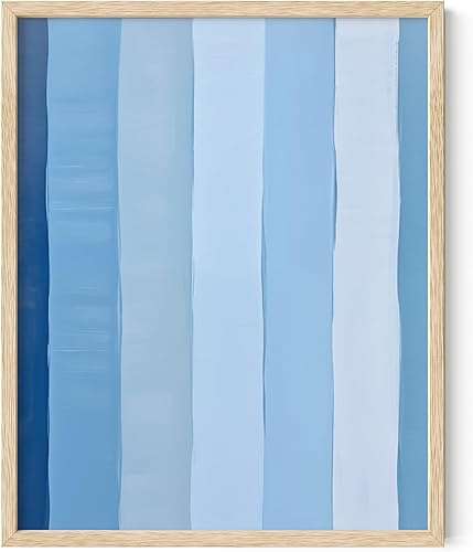 Miniatura 240 de HAUS AND HUES Arte abstracto moderno para pared, arte de sala de estar azul y verde, obra de arte moderna para paredes, imagen minimalista para sala