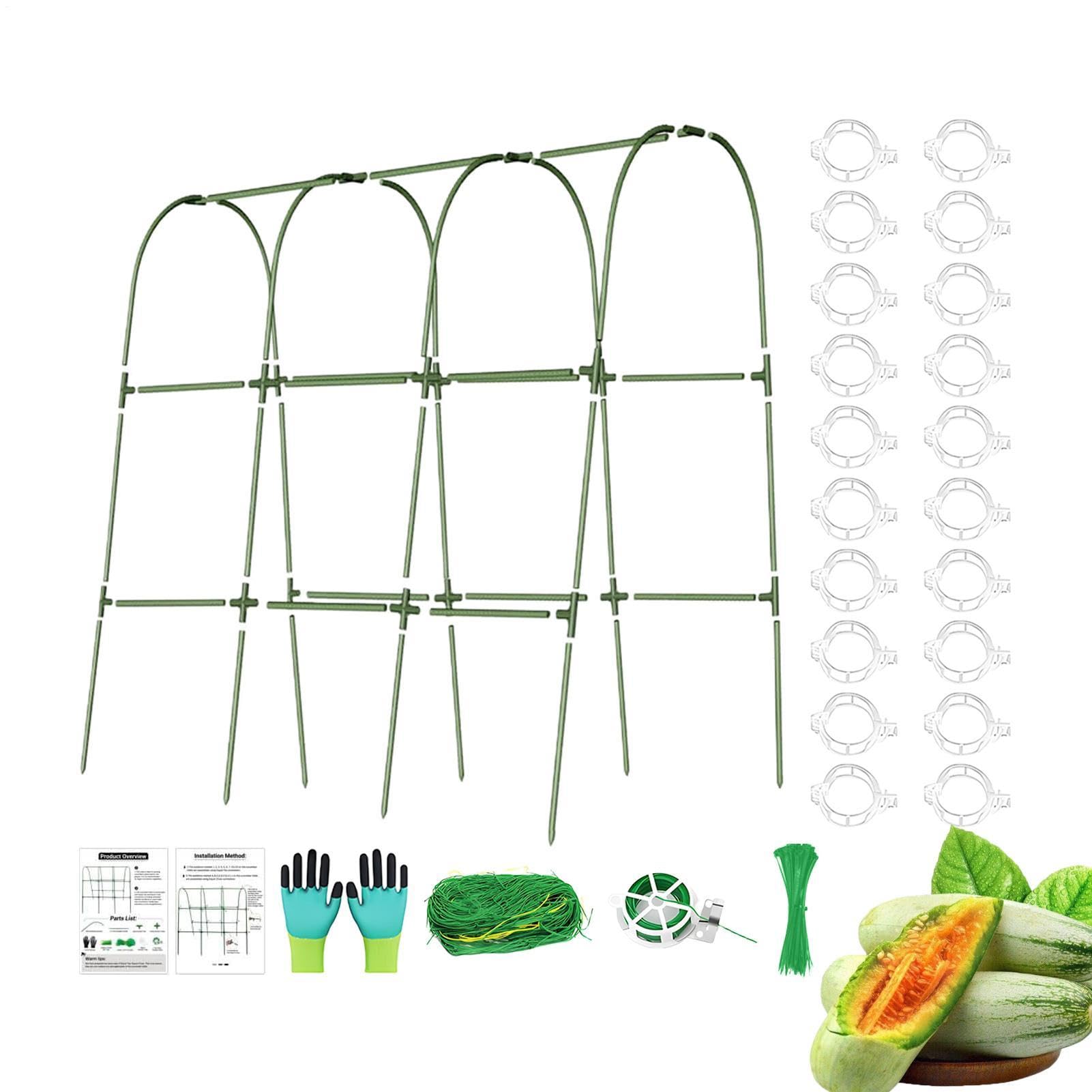 Enrejado Para Pepinos En Cama Elevada Metálico Reforzado Resistente A La | Enrejado Vegetal Para Pepinos Tomates, Uvas, Flores, Berenjenas, Cultivo De Invernadero