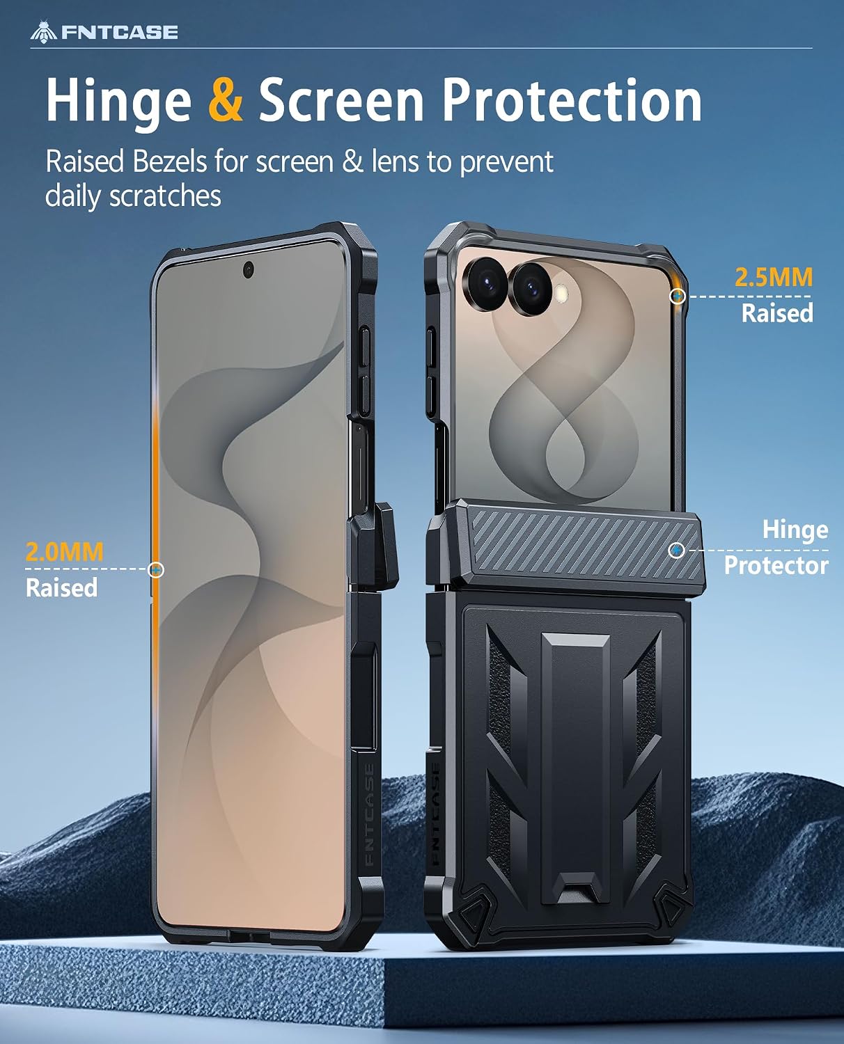  for Samsung Galaxy Z Flip 8 Case with Belt Clip Holster Kickstand | Hinge Protection, Screen Protector, 20FT Military Grade Drop Proof Heavy Duty Rugged Shockproof Protective Phone Cover thumbnail