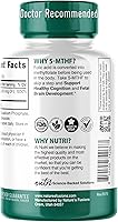 Vista 3 de Nutri 5-MTHF L Metilfolato 15MG - Suministro para 4 meses, 120 tabletas veganas - Suplemento de folato metilado - Función cognitiva, salud cardíaca