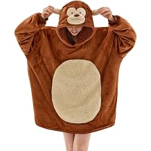 Wearable Blanket Hoodie for Adults Hooded Sherpa Fleece Hoodie with Pocket Birthday Gifts for Women Christmas