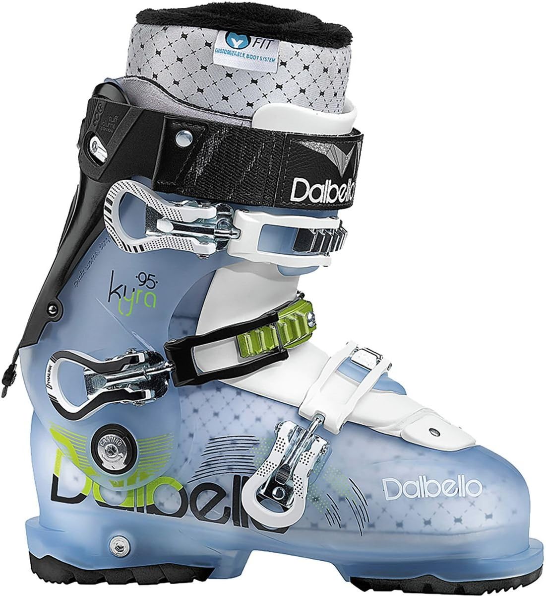 Dalbello Sports Kyra 95 I.D. Ski Boot - Women's Dazz Blue/White, 26.5