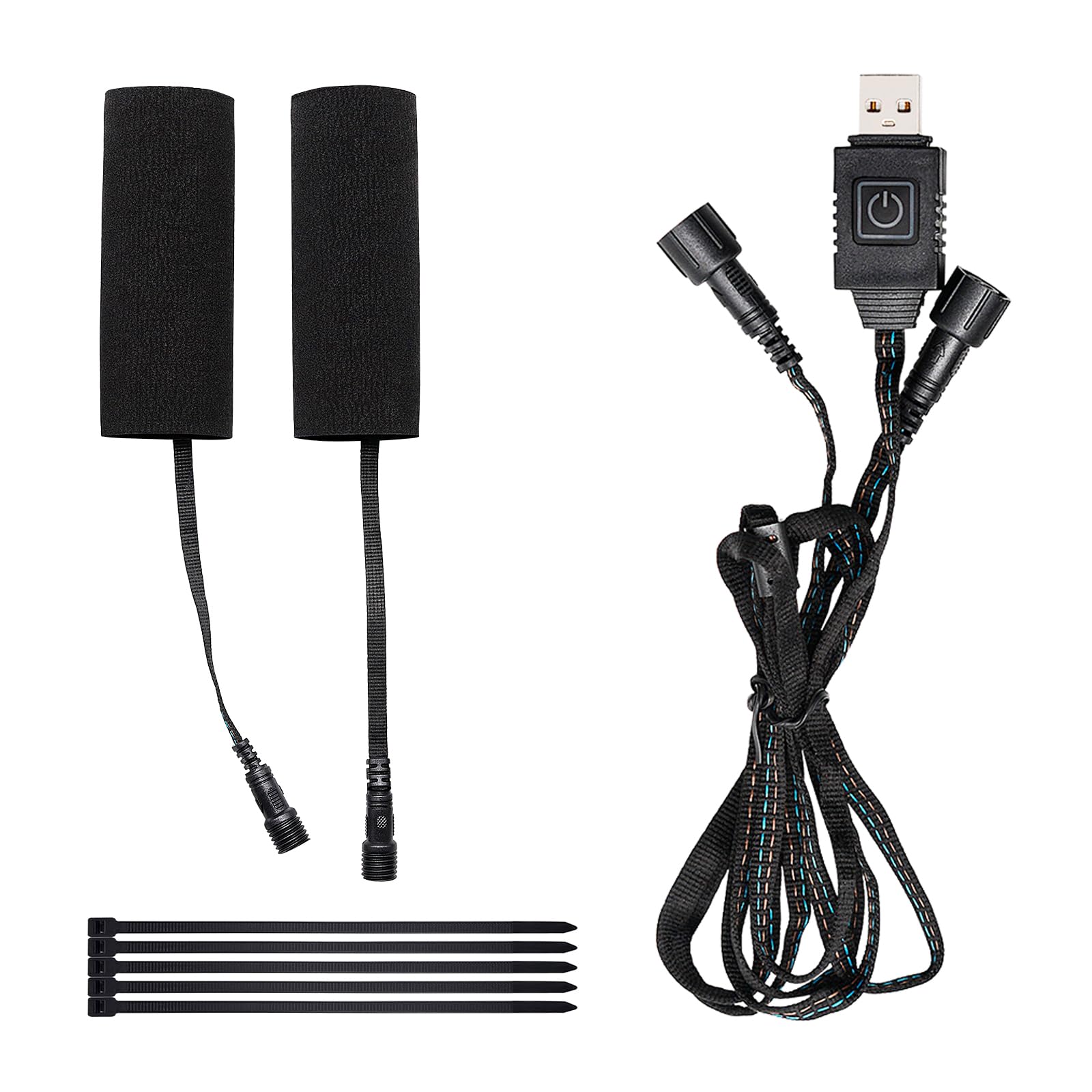 12 V Motorrad-Heizgriff-Abdeckpolster, universell für alle Lenkergriffgrößen, 3 Temperatureinstellungen, IP67 wasserdicht, ATV, Roller, Motorrad, Handgriffheizung, Wärmer mit Schalter und