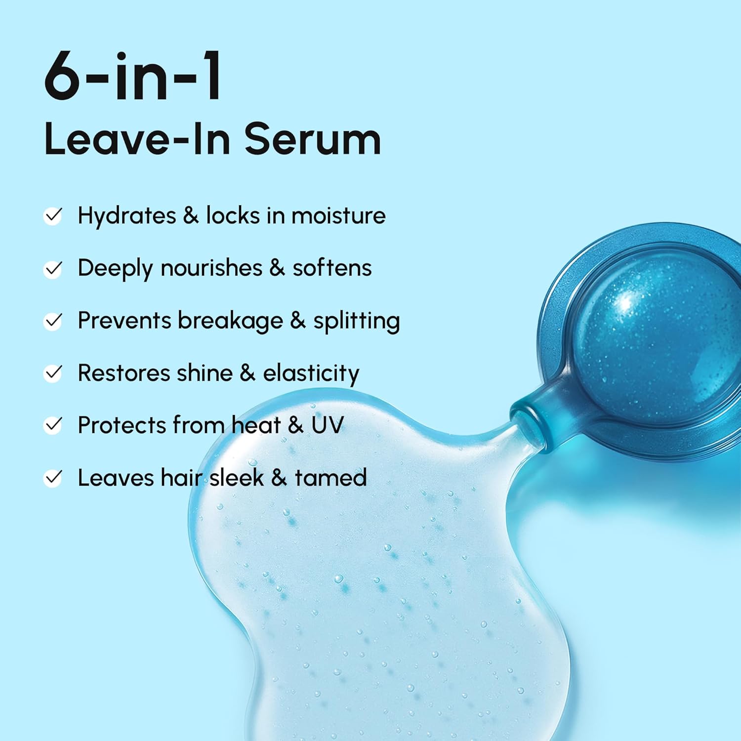 MAREE Hair Serum for Frizzy Dry Hair – Styling Capsules with Keratin, Argan Oil, Vitamins A E B5 – UV & Heat Protectant Frizz Control Serum for Women – Aceite Para el Cabello Treatment | for Frizzy, Styling Capsules, with Jojoba, for Women, Frizzy, Damaged 3.2 Fl Oz (Pack of 1)