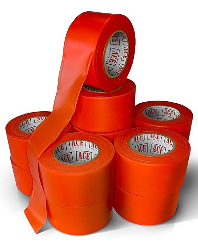 Miniatura 15 de ACE Supply Cinta de señalización de colores surtidos, paquete de 12 – Cinta de levantamiento no adhesiva – 1.5 pulgadas de ancho, 150 pies de largo