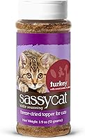 Vista 10 de Herbsmith Sassy Cat Kibble Seasoning – Pescado blanco liofilizado – Decoración de comida para gatos para comensales exigentes – Pescado blanco