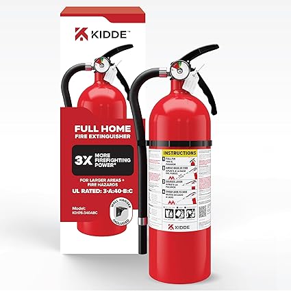Kidde Multipurpose Fire Extinguisher for Home, Office, Dorm, Residential 3A40BC