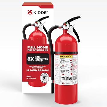 Kidde Full Home Fire Extinguisher, 3-A40-BC, KD176-340ABC