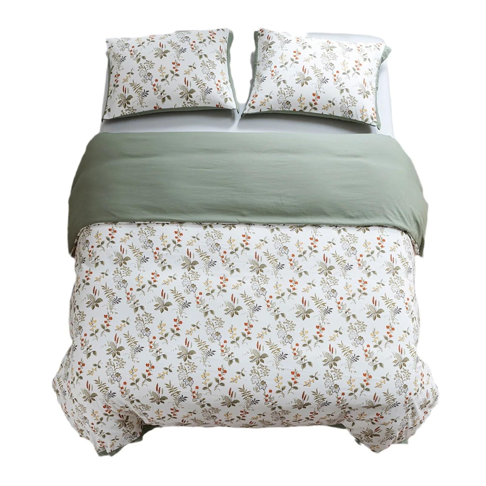 Amazon｜3/4 ピースセット 花柄布団カバーセット ヴィンテージ 素朴な