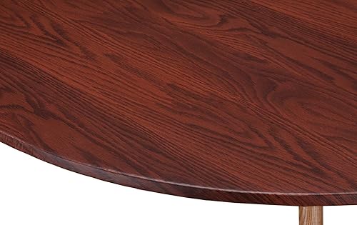 Funda elastizada de vinilo de madera para mesa.