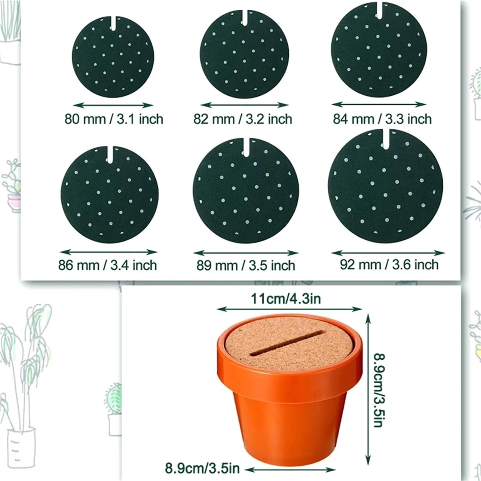 Cactus Casa Isolamento Termico EVA Antiscivolo Fai da Te Tazza for Bevande Calde Tovaglietta for Decorazione Tavolo Stoviglie Pad per Padelle