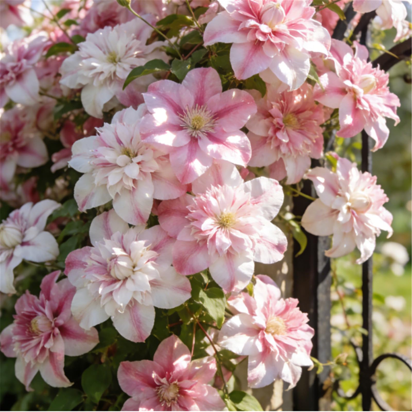 Rare Climbing Clematis/Rhizome/Garden Fences/Climbing Plant for Decoration/Bare Roots Hardy, Professional for Beautiful Indoor/Outdoor Displays-3 Roots-D — image 1