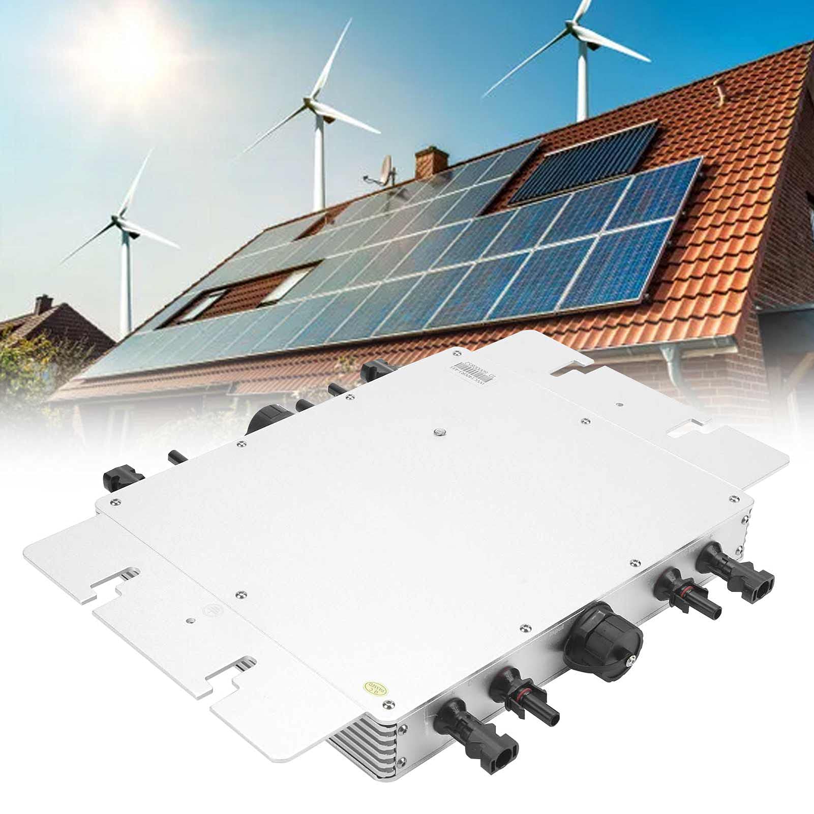 FTVOGUE Inwerter Solarny Monitorowanie WiFi Mikroinwerter Sieciowy 1400W IP65 MPPT 36 do 50V Auto 110V 220V Czysta Fala Sinusoidalna dla Użytkowników Domowych Paneli Słonecznych