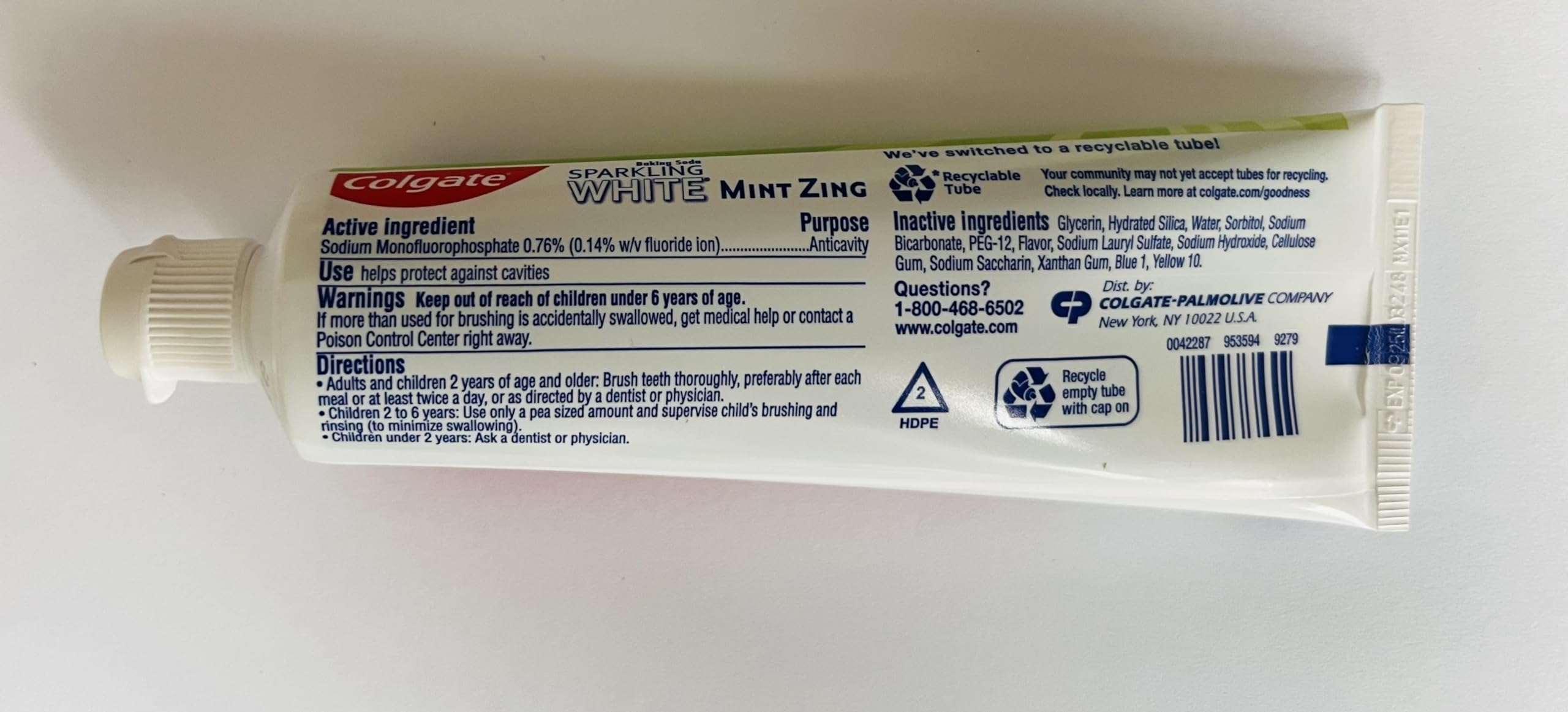 Colgate Toothpaste Composition Toothpaste Colgate Ingredients