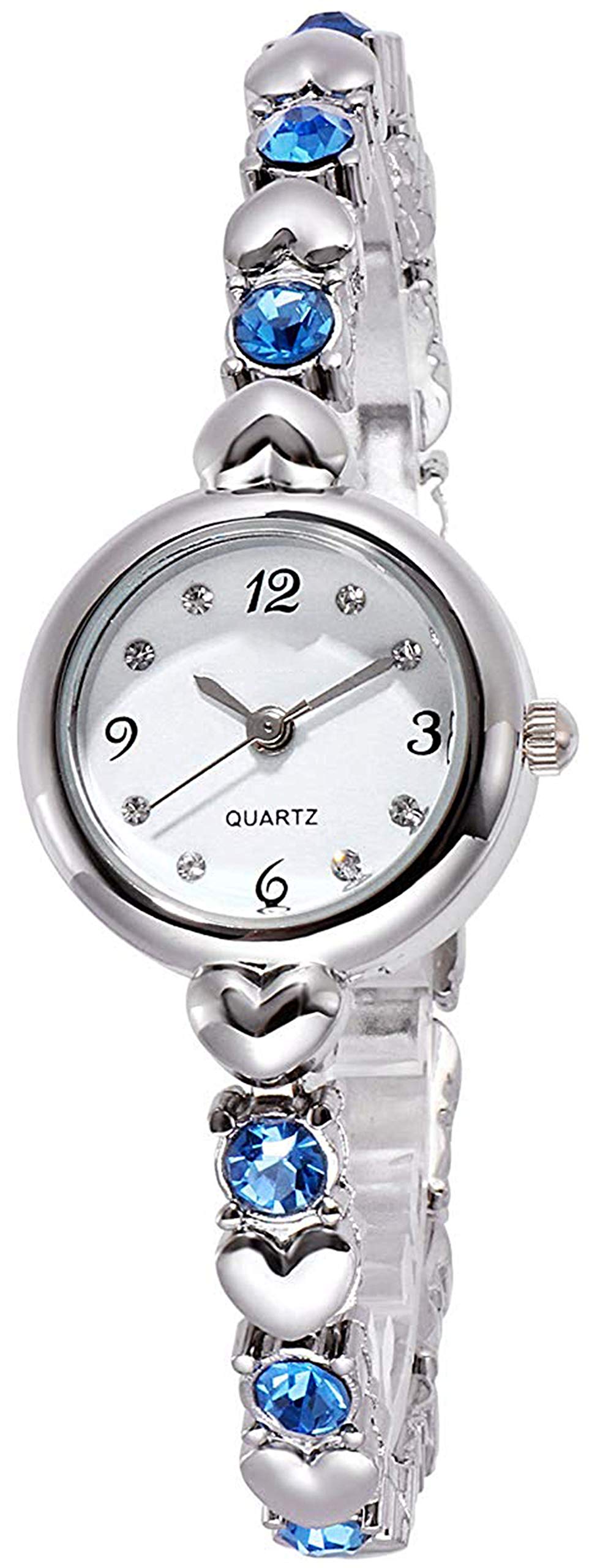 HORCHIS Casual Analog White Dial Womens Stainless Steel Watch-HORC_ENT_11537 (B08BG2FR7P) Amazon Price History, Amazon Price Tracker