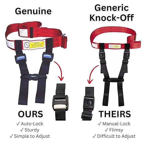 Miniatura 2 de Mejorado! Arnés de viaje de seguridad para avión infantil esencial para viaje en avión para niños. Elimina la necesidad de un asiento de automóvil