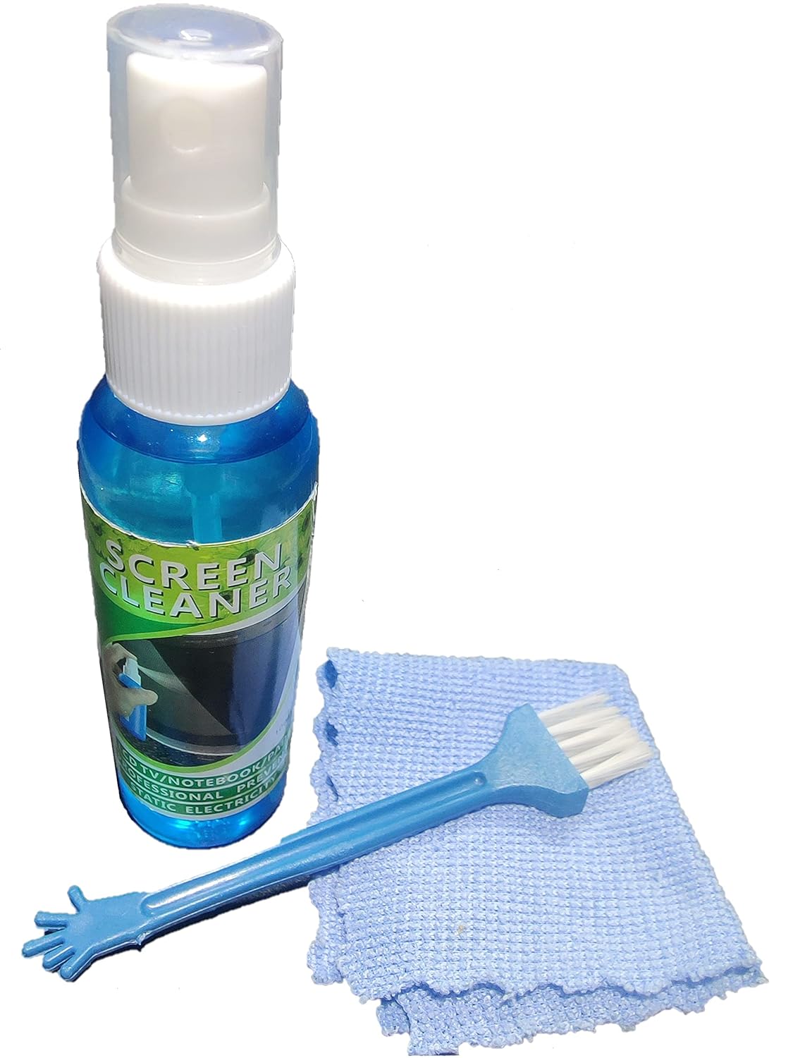Anjo Multipurpose 3 in 1 Screen Cleaning Kit with Spray, Ultra Soft Microfiber Cloth & Brush, Suitable for Mobiles, Laptop, PC, Eye Glasses, Lenses, Digital Camera etc. (60ml). Anjo Multipurpose 3 in 1 Screen Cleaning Kit with Spray, Ultra Soft Microfiber Cloth & Brush, Suitable for Mobiles, Laptop, PC, Eye Glasses, Lenses, Digital Camera etc. (60ml).
