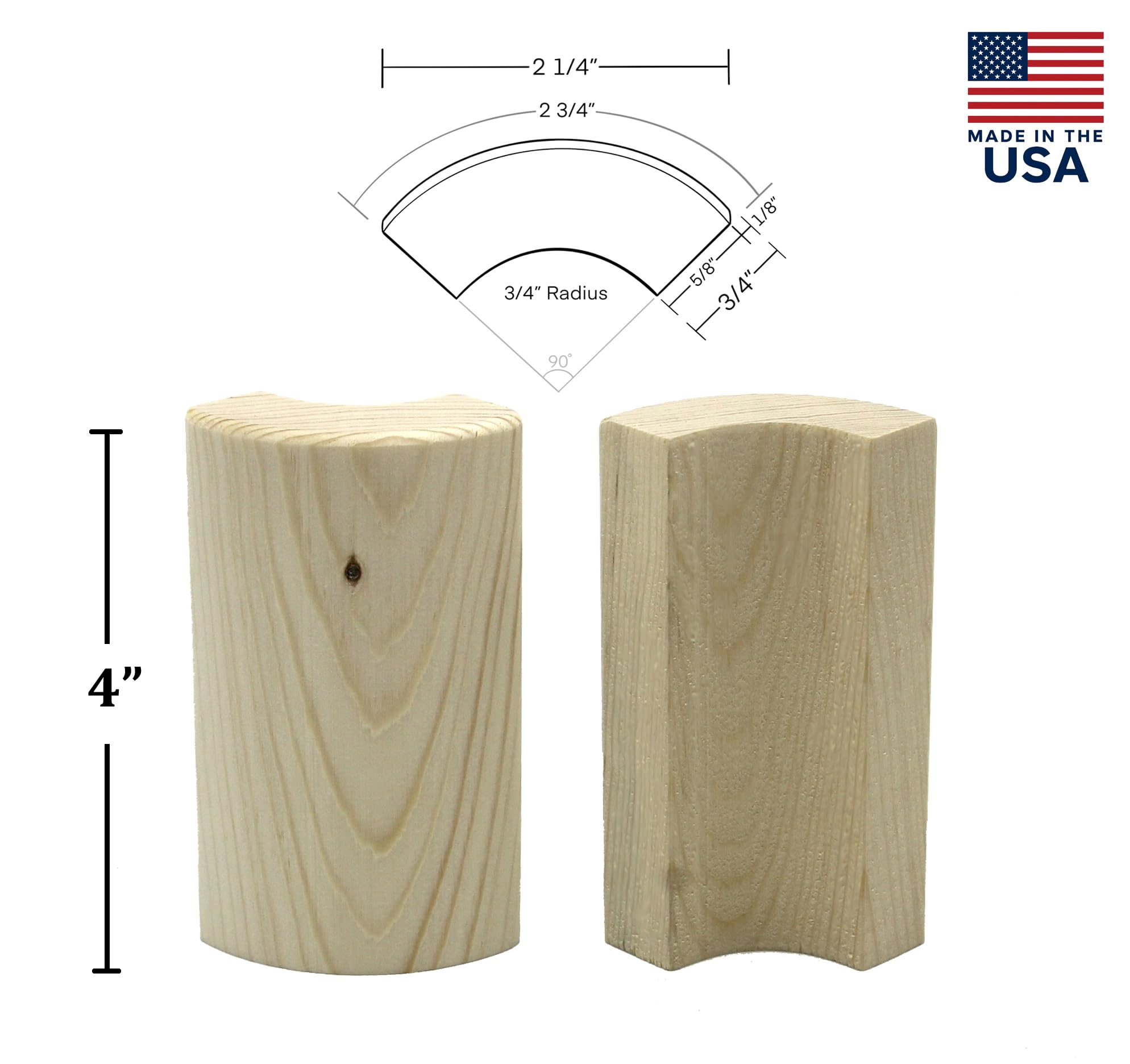 Bullnose Baseboard Corner Blocks