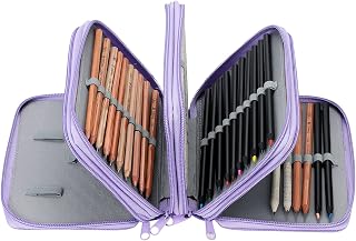 Federmäppchen mit 72 löcher Federmappe 4 Fach Stiftetasche Große Kapazität Mäppchen Teenager Bleistift Beutel Oxford Federtasche mit Reißverschluss Schlamperbox Bleistiftetui für Büro Schule