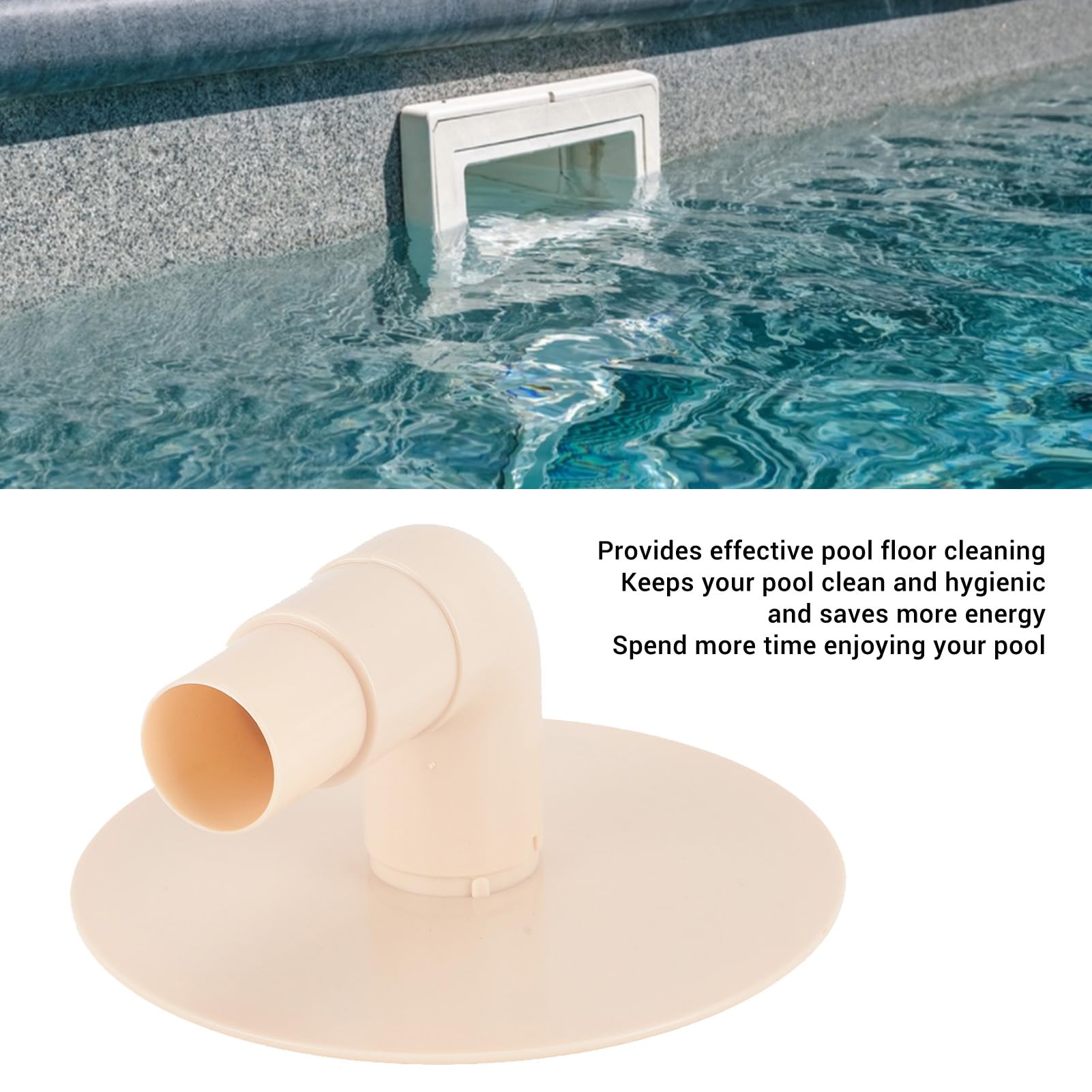 Zerodis Plaque d'Aspiration d'Écumoire de Piscine, Pièces de Rechange sous Vide, Plastique