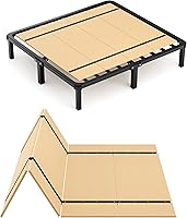 Imperius Foldable Bunkie Board Full Size 60x48 - Mattress Support Slats for Bunk Beds, Box Springs & Sofa Beds