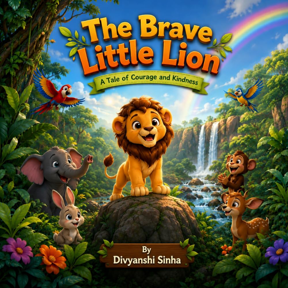 The Brave Little Lion: A Heartwarming Children's Picture Book About Courage, Kindness, Friendship, and Never Giving Up | Ages 3–8