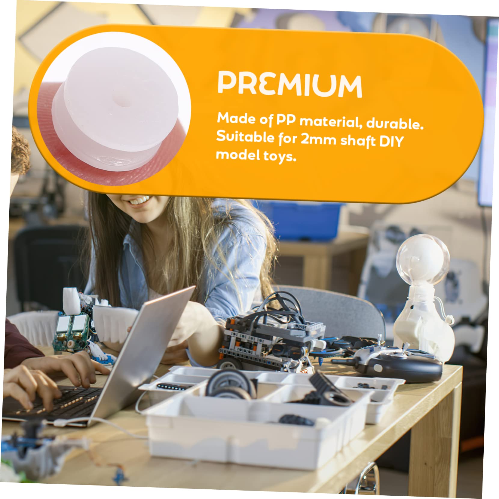 VICASKY Sets Plastic Pulley Wheel for DIY Toys Micro Motor Pulley Mute Wheel Mm Hole Rc Car Gear Pcs