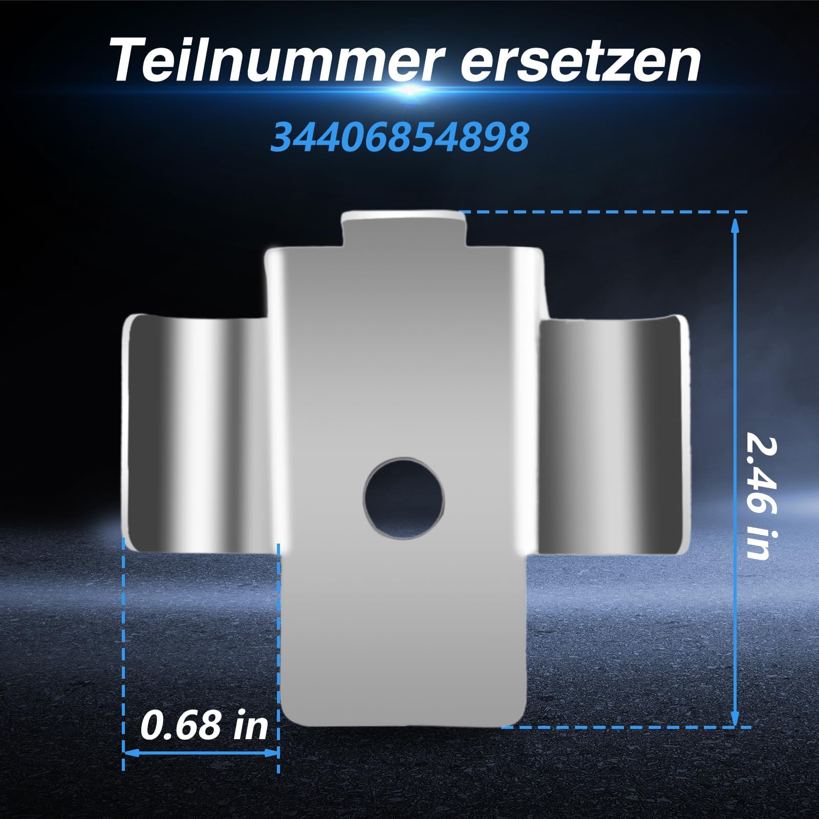 EVRBUL Supporto per cavo di stazionamento migliorato in acciaio inox, con 2 tubi in gomma, compatibile con BMW Serie 1 F20/F21, 2 F22/F23, 3 F30/F31, 4 pezzi F32 Replace#: 34406854898