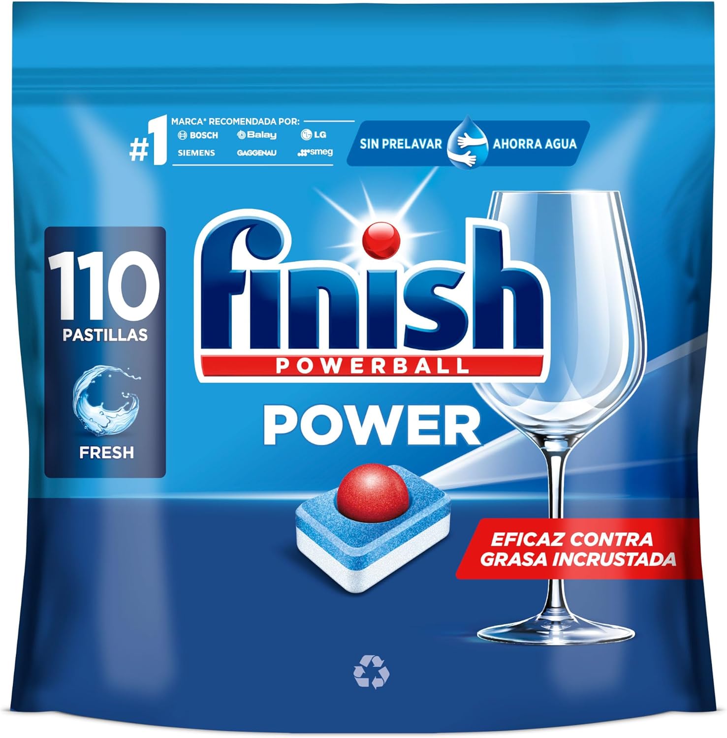 110 pastillas de lavavajillas Finish Todo en 1 Max por 15,99€