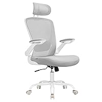 SONGMICS Sedia da Ufficio Girevole, Sedia di Rete da Computer Ergonomica