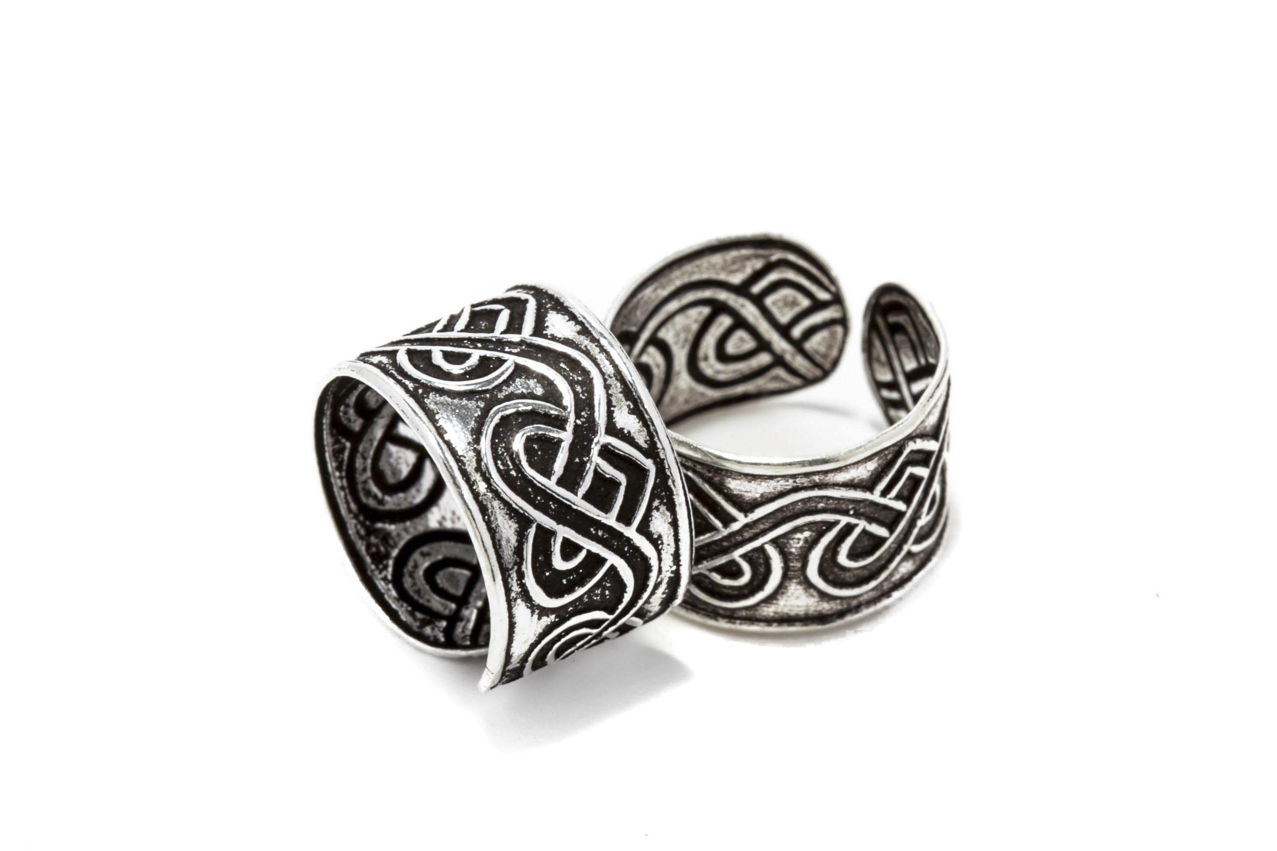 WINDALF Ohrklemme Aus 925 Sterlingsilber – Keltischer Knoten, Antik Geschwärzt, 5 Mm Größe