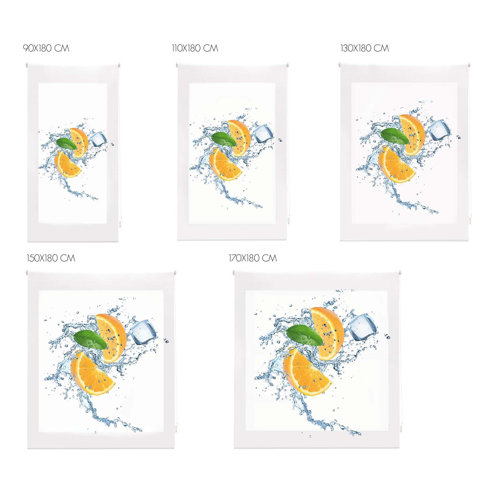 blindecor w-c-56290 Store Enrouleur translucide imprimé numérique 110 x 180 cm