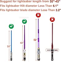 Vista 4 de Cosmos Lightsaber Carrying Bag Light Saber Storage Bag with Adjustable Shoulder Strap, Portable Lightsaber Sheath Shoulder Bag Lightsaber Carrying