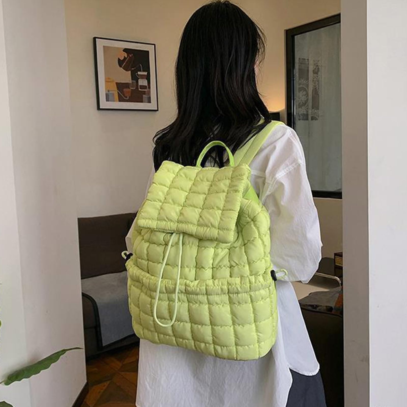 Zaino da scuola per studenti Zaino da viaggio Borsa da scuola trapuntata per adolescenti Borsa da palestra da viaggio in stile coreano Studente trapuntato