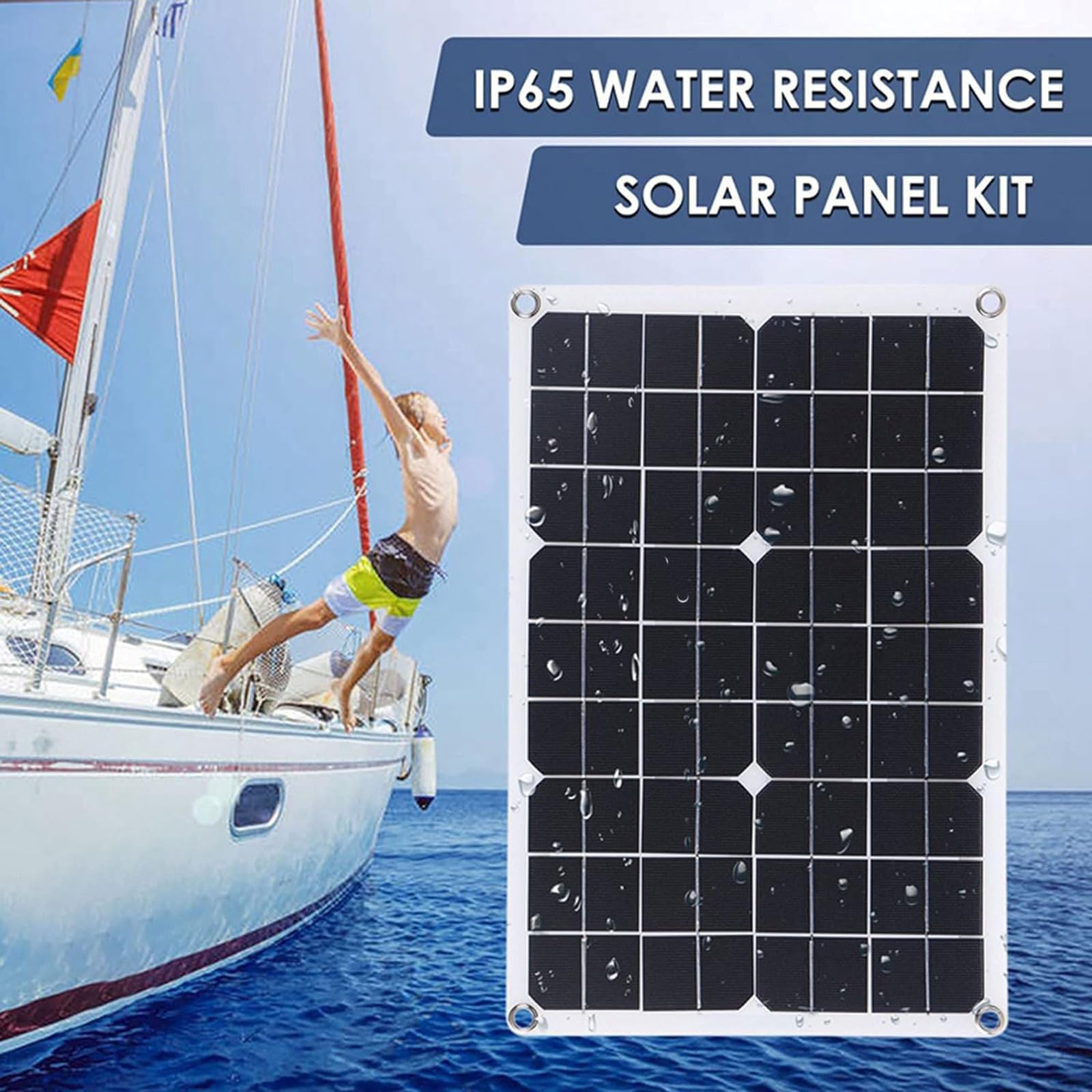 Kit pannello solare off-grid da 4000 W con pannello monocristallino da 18 W e regolatore di carica da 30 A(110v)