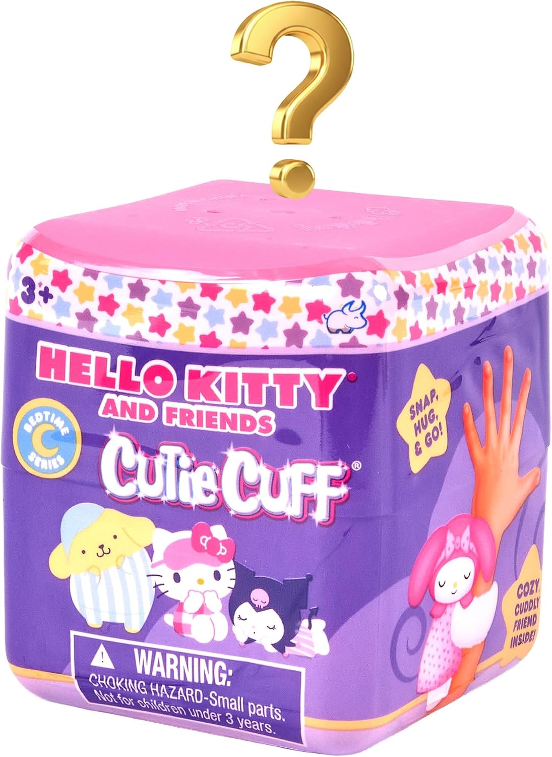 Hello Kitty and Friends Cutie Cuff Bedtime Series Mystery Plush Slap Bracelet