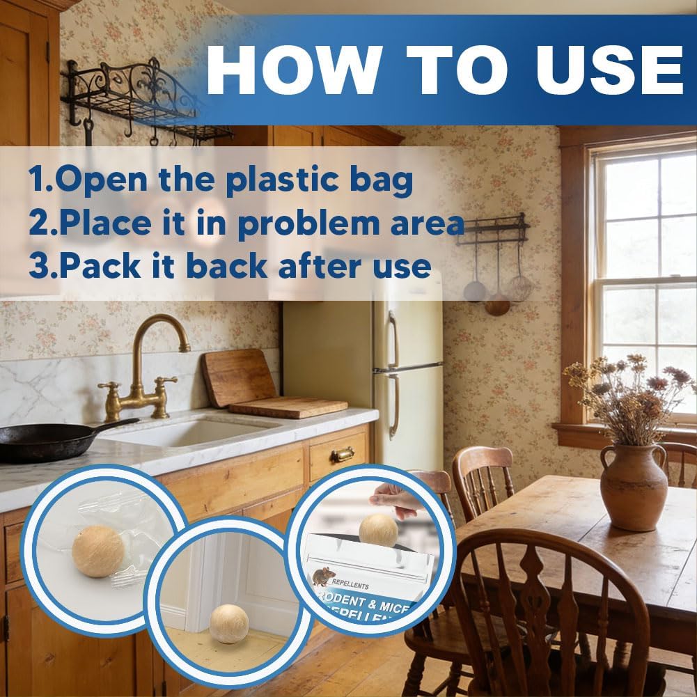 Rodent Repellent Indoor, Mice Repellent Indoor, Peppermint Mouse Repellent Outdoor, Rat Repellent, Keep Mice/Rats/Rodents Away from House, Garage, Car Engine, Safe for Kids and Pets – 10 Packs - Image 2