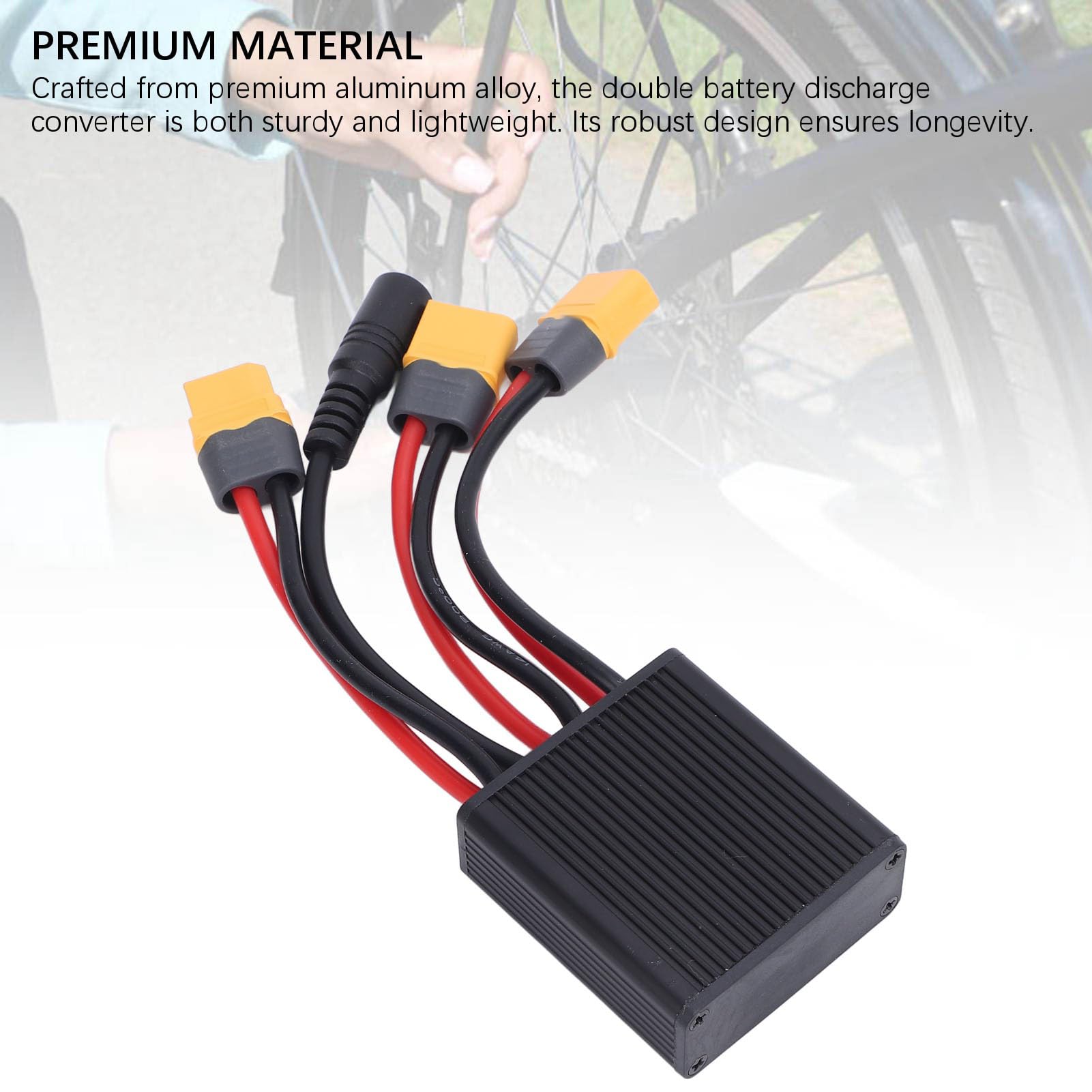 Tbest Módulo Paralelo de Batería Doble, Portavoz del Convertidor de Batería Doble Adaptador de Módulo Paralelo de Batería Doble para Reemplazo