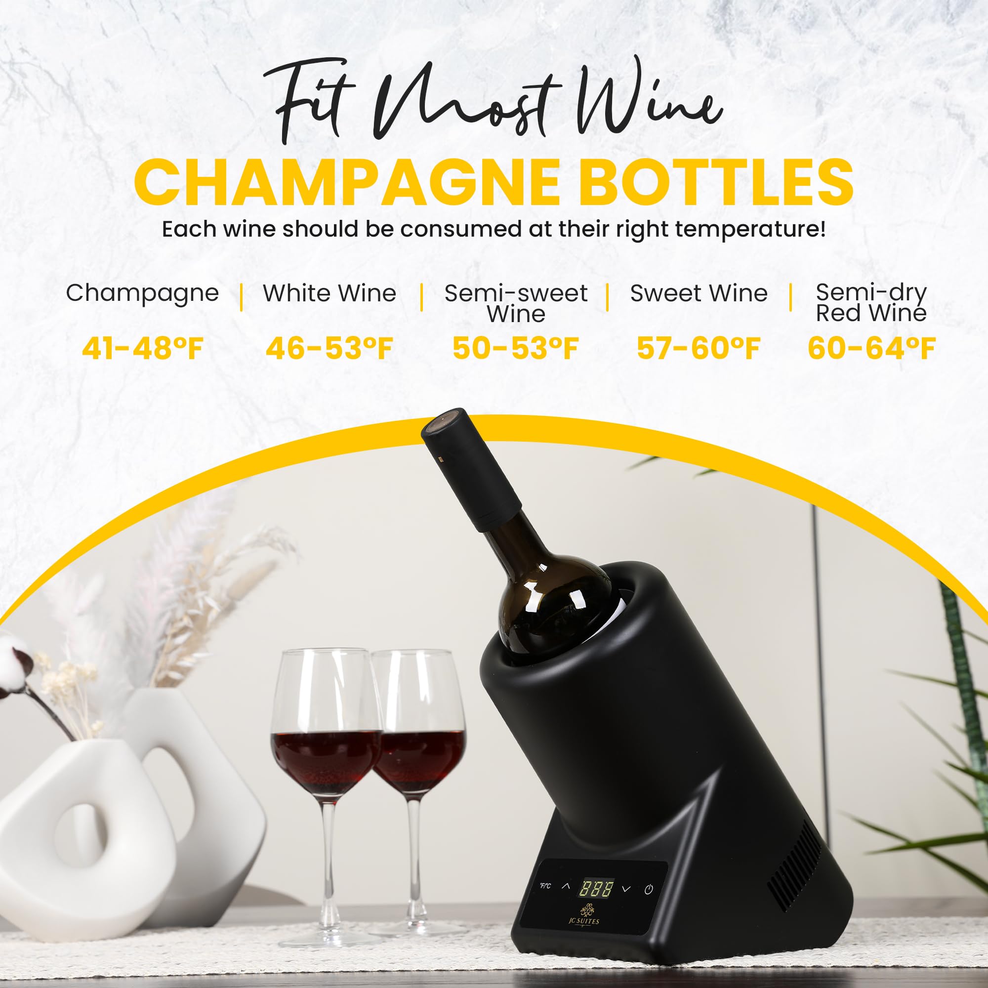 Amazon | 高級電動ワインチラー ギフトボックス&注ぎ口付き