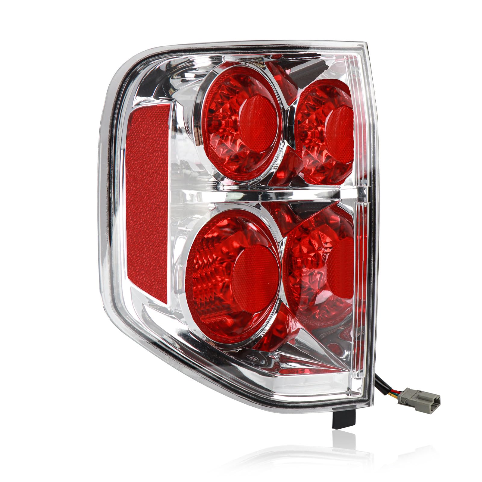 Tail Light Assembly Compatible With 2006 2007 2008 Honda Pilot Left Driver Side Taillight With Bulbs and Harness Replace 33551S9VA11