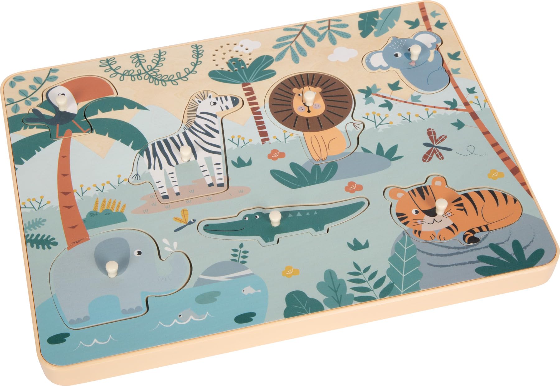 Puzzle ad incastro Versi degli animali "Safari"
