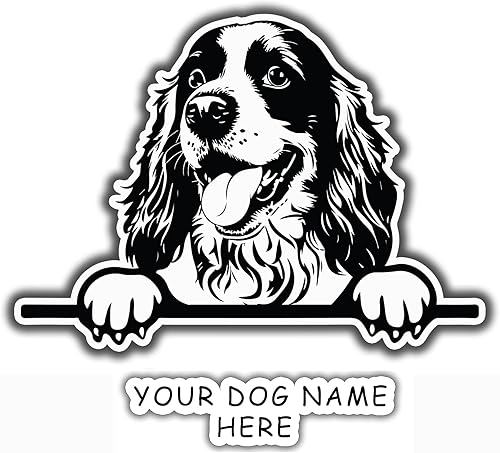 Miniatura 64 de Personaliza la calcomanía de mascota con el nombre de tu perro Calcomanías de mascotas dibujadas personalizadas para tu automóvil, camión, SUV