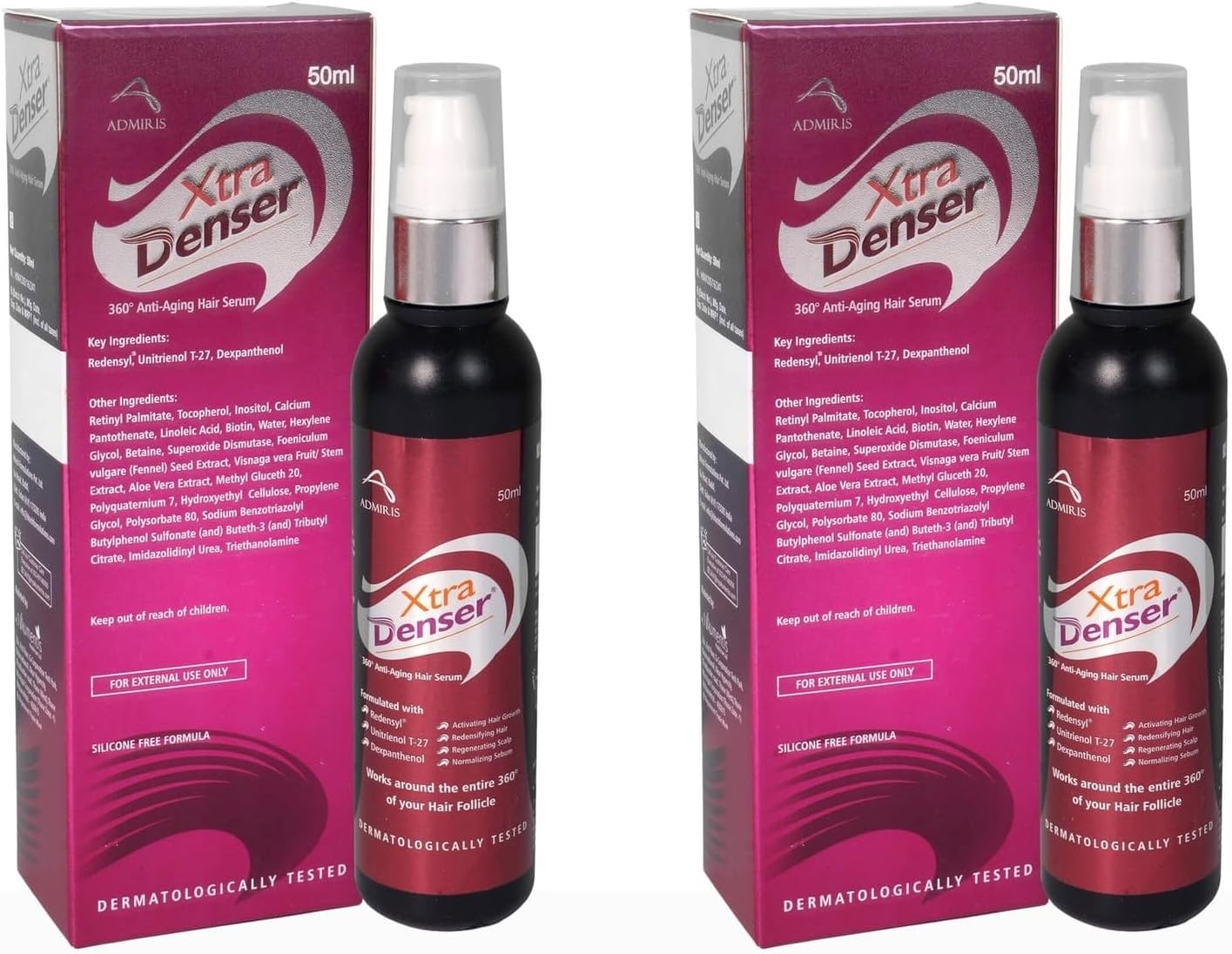 Xtra Denser Anti Aging Hair Serum 50ml-Pack of 2
