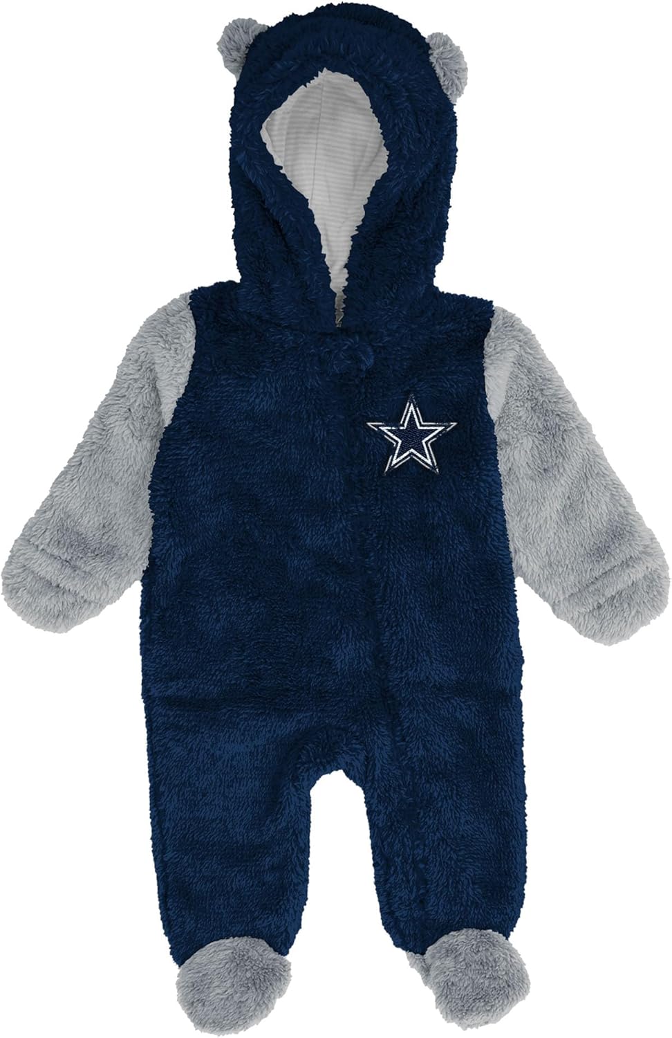 Outerstuff Newborn & Infant NFL Stay Napping Fleece Bunting Full-Zip Sleeper
