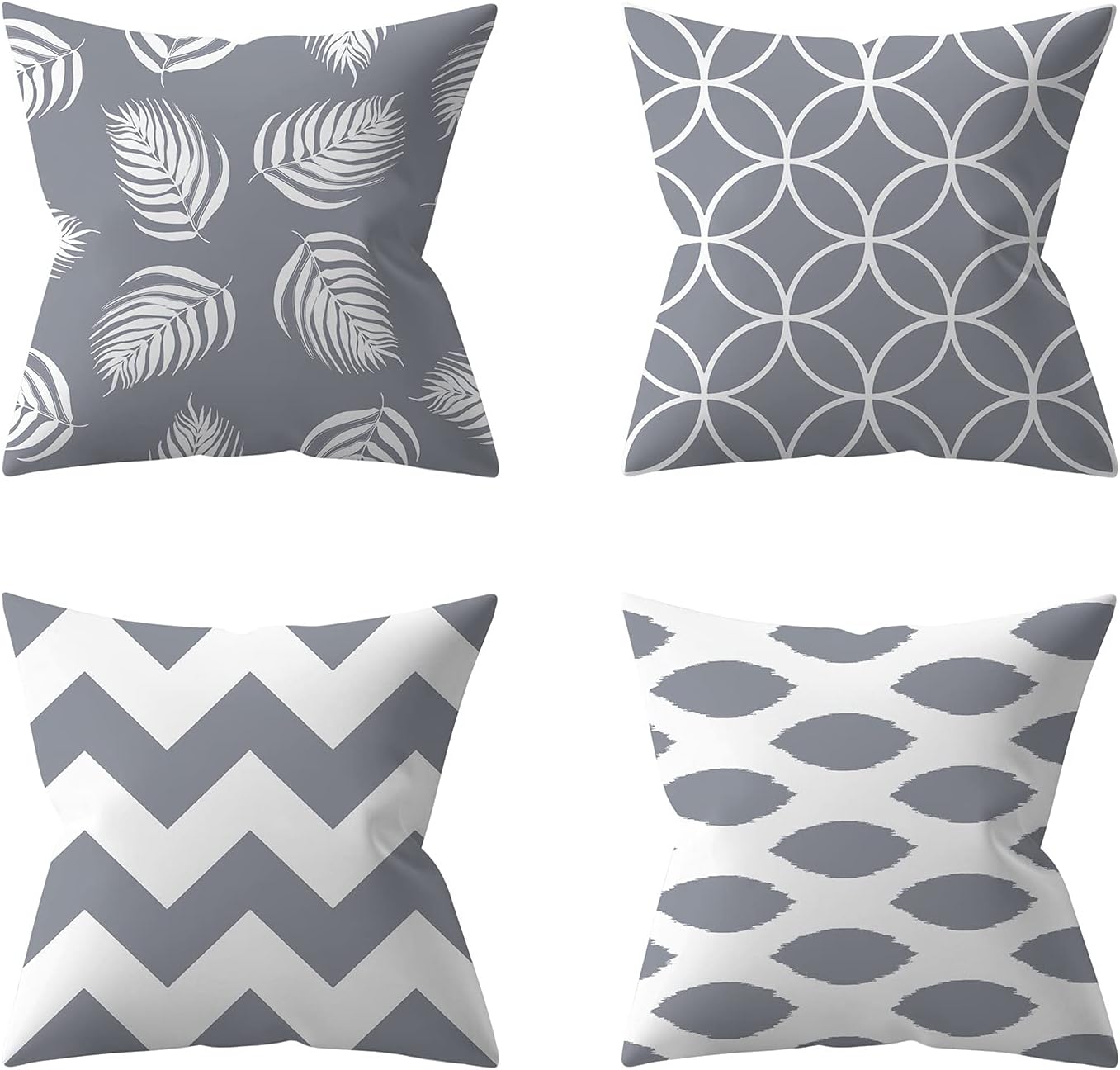 HAFRILY cushion cover 45 x 45cm Pack of 4 home pillowcases reading