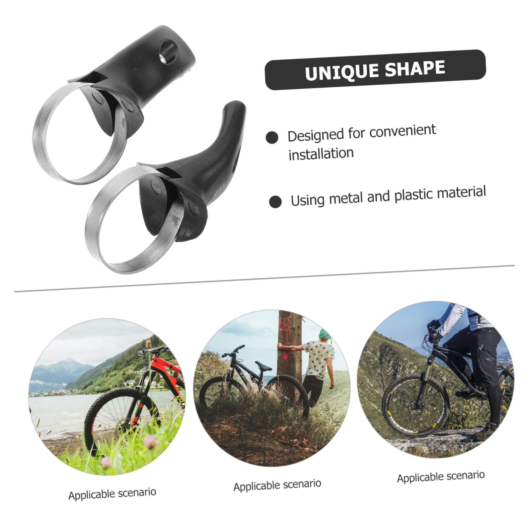 Toyvian 4 Paia Di Impugnature Per Manubrio Per Bicicletta Estensori Per Manubrio Attrezzatura Leggera Per Ciclismo Estremità Per Manubrio Da Mountain Bike Estremità Laterali Per